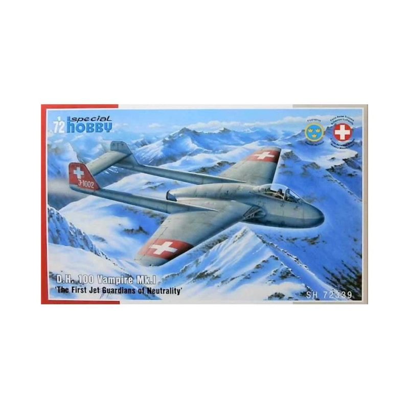 Special Hobby D.H. 100 Vampire Mk.I 'The First Jet Guardians of Neutrality' 72339 (1/72) SH72339