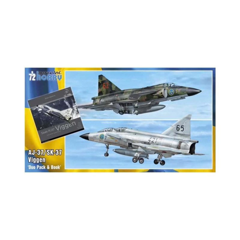 Special Hobby AJ-37/SK-37 Viggen Duo Pack & Book 72411 (1/72) SH72411