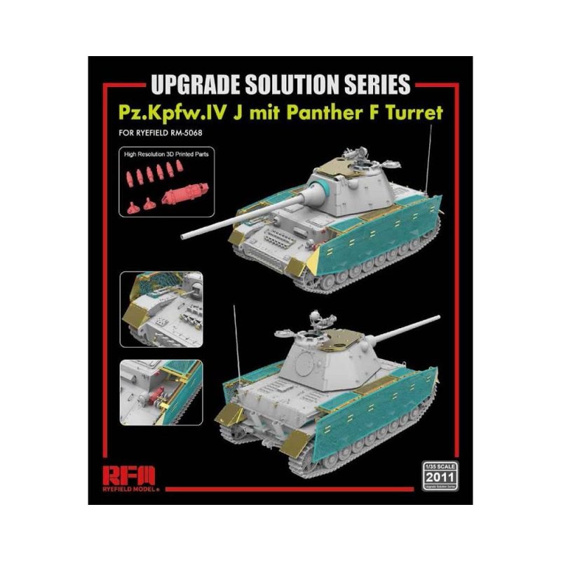 1/35 Upgrade Set For 5068 Pz.Kpfw.Iv J Mit Panther F Turret Rye Field Models RM2011