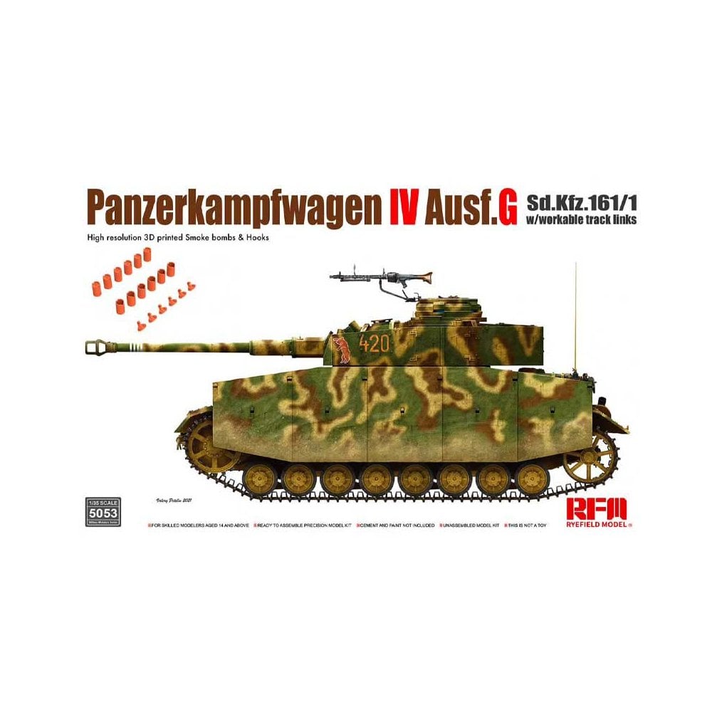 1/35 Panzerkampfwagen IV Ausf. G Sd.Kfz. 161/1 Rye Field Models RM5053 1/35 Panzerkampfwagen IV Ausf. G Sd.Kfz. 161/1 Rye Field Models RM5053