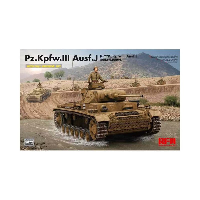 1/35 Pz.Kpfw.III Ausf. J with Full Interior Rye Field Models RM5072