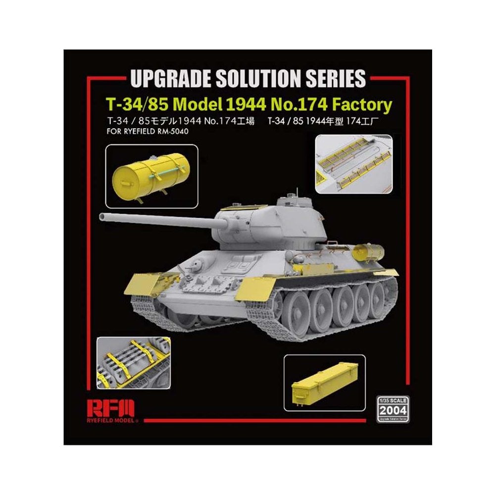 Rye Field Upgrade set for T34/85 Rye Field Models RM2004 Rye Field Upgrade set for T34/85 Rye Field Models RM2004