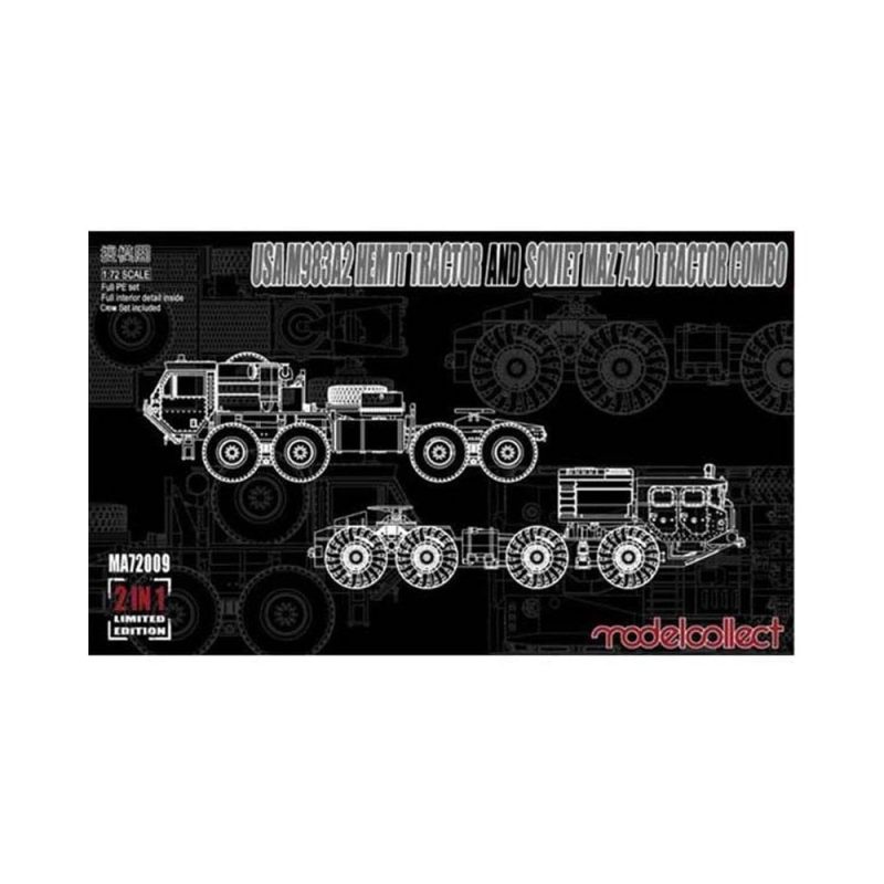 1/72 USA M983A2 Hemtt Tractor And Soviet Maz Model Collect MA72009