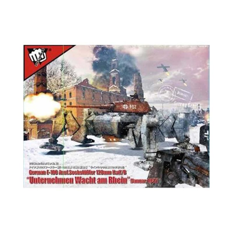 1/72 German E-100 Ausf.Sechsfubler 128mm KwK/B "Operation Bulge" January 1947 Model Collect UA72181 1/72 German E-100 Ausf.Sechsfubler 128mm KwK/B "Operation Bulge" January 1947 Model Collect UA72181