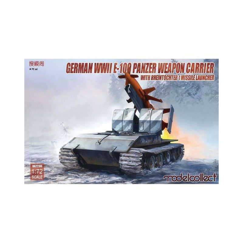 1/72 German WWII E-100 Panzer Weapon Carrier Model Collect UA72106