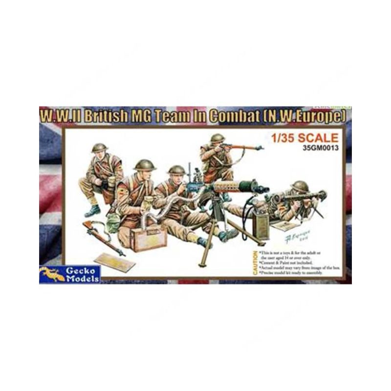 Gecko Models WWII British MG Team In Combat N.W. Europe (1/35) 35GM0013