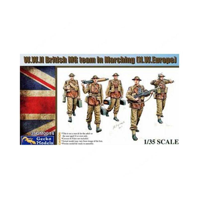 Gecko Models WWII British MG Team In March N.W. Europe (1/35) 35GM0014