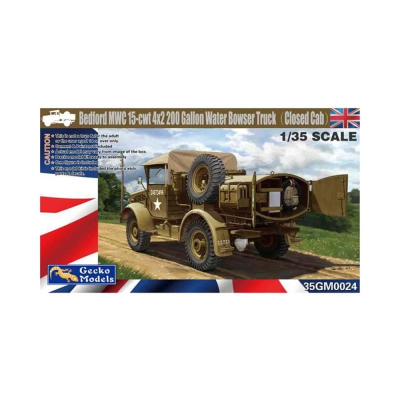 Gecko Models Bedford MWC 15-cwt 4x2 Water Bowser Truck (1/35) 35GM0024 Gecko Models Bedford MWC 15-cwt 4x2 Water Bowser Truck (1/35) 35GM0024