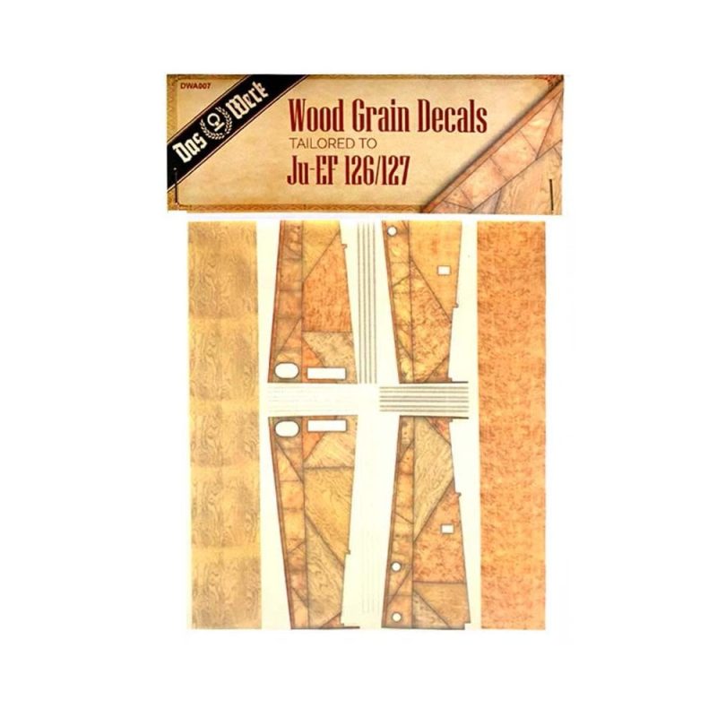 1/32 Wood Grain Decals Tailored to Ju-EF 126/127 Das Werk DWA007 1/32 Wood Grain Decals Tailored to Ju-EF 126/127 Das Werk DWA007