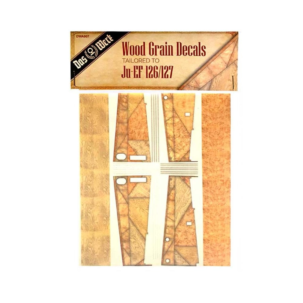 Das Werk DWA007 1/32 Wood Grain Decals Tailored to JuEF 126/127