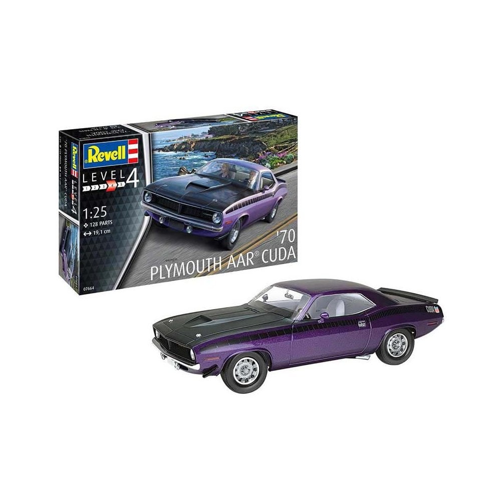 1/25 1970 Plymouth AAR Cuda Revell 07664 1/25 1970 Plymouth AAR Cuda Revell 07664