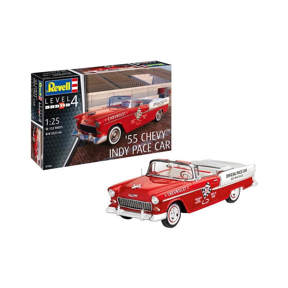 1/25 55 Chevy Indy Pace Car Revell 07686 1/25 55 Chevy Indy Pace Car Revell 07686
