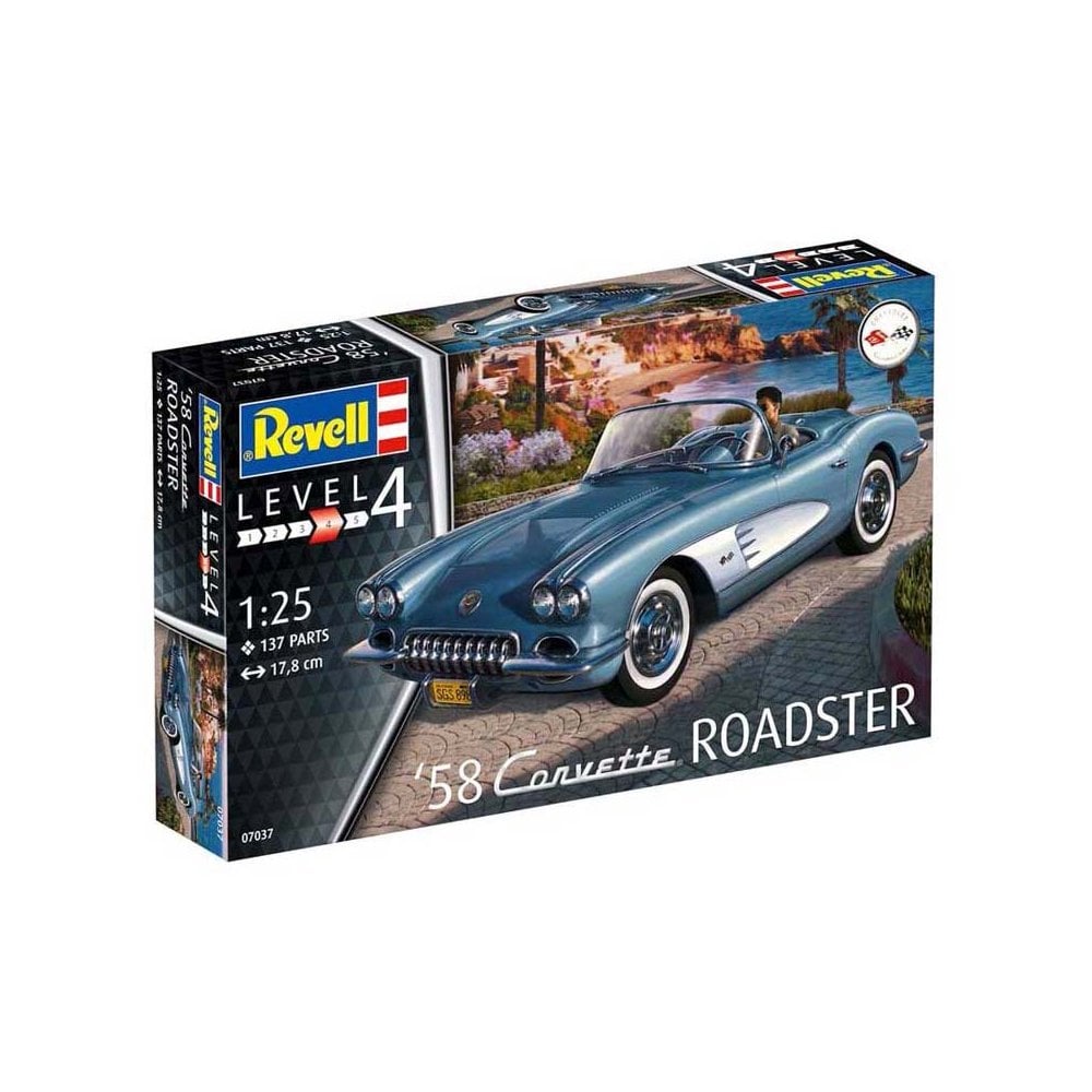 1/25 58 Corvette Roadster Revell 07037 1/25 58 Corvette Roadster Revell 07037