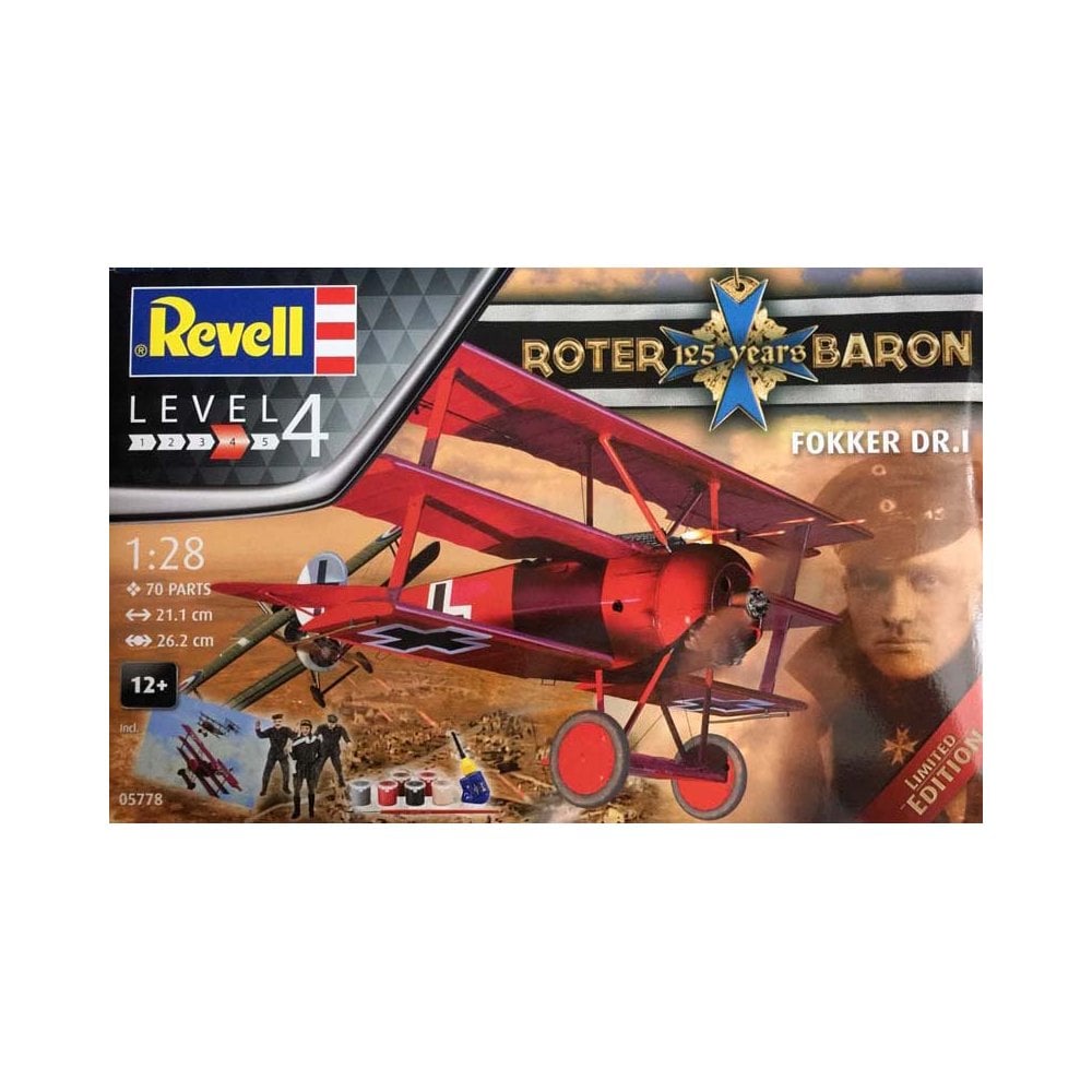 1/28 Gift-Set 125 Years Roter Baron Revell 05778 1/28 Gift-Set 125 Years Roter Baron Revell 05778