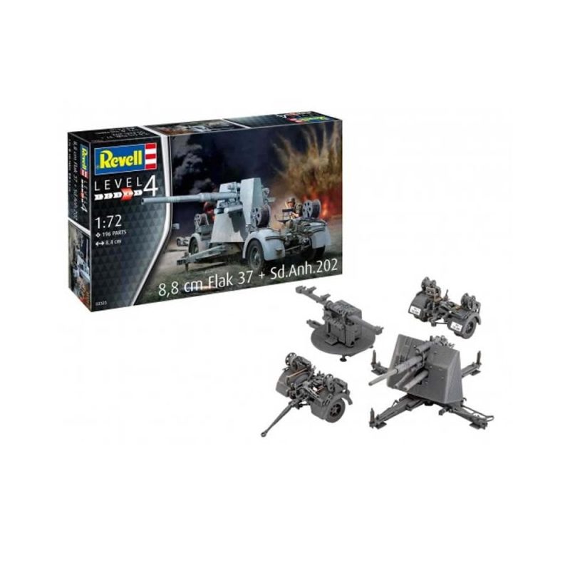Revell 8,8 cm Flak 37 + Sd.Anh.202 (1/72) 03325