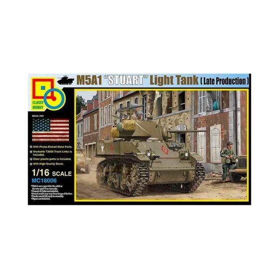 1/16 M5A1 Stuart (Late Production) Classy Hobby MC16006 1/16 M5A1 Stuart (Late Production) Classy Hobby MC16006