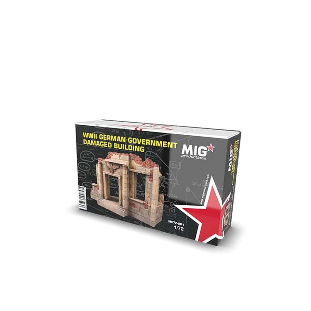 1/72 German Damaged Building Resin Mig Productions MP72-081 1/72 German Damaged Building Resin Mig Productions MP72-081