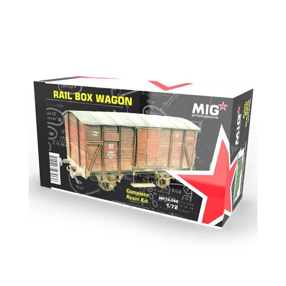 1/72 Rail Box Wagon Resin Kit Mig Productions MP72-082 1/72 Rail Box Wagon Resin Kit Mig Productions MP72-082