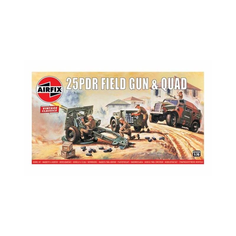 Airfix 25PDR Field Gun Quad (1/76) A01305
