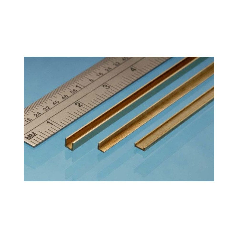 Albion Alloys UC4 Brass U Channel 4 x 4 x 4 mm