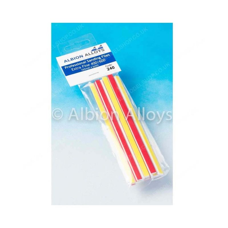 Albion Alloys Extra Fine Sanding Files (6mm) 240