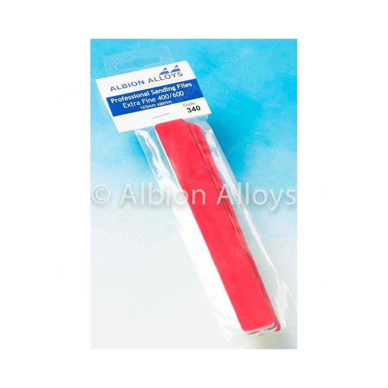 Albion Alloys Extra Fine Sanding Files (20mm) 340
