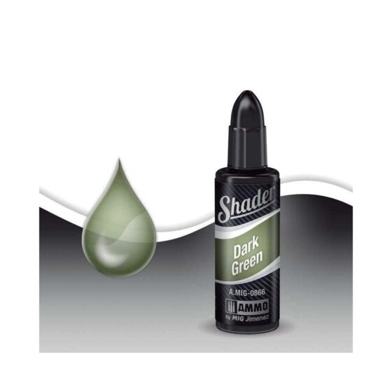 10ml Dark Green Acrylic Shader Ammo A.MIG-0866