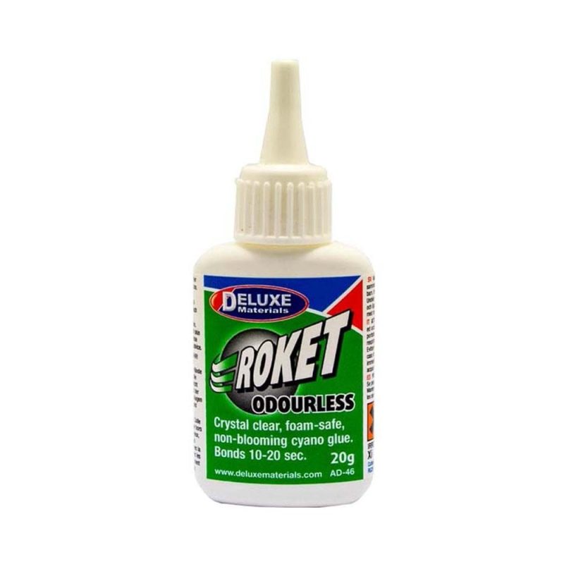 Deluxe Materials Odourless Roket Cyanoacrylate (20g) AD-46