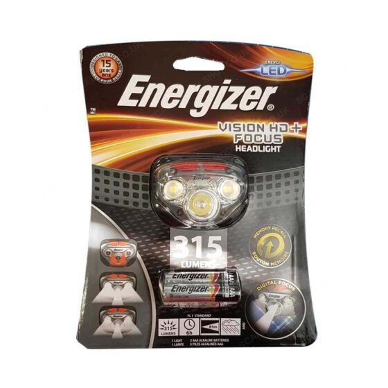 Vision HD+ Focus LED Head Torch 315lm Duracell HDD322 Vision HD+ Focus LED Head Torch 315lm Duracell HDD322