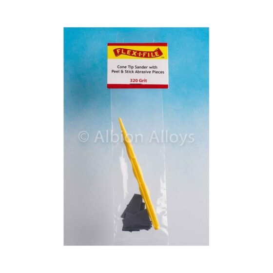 Flex-i-File Cone Tip Sander - 320 Grit + Applicator Handle |CS320 Flex-i-File Cone Tip Sander - 320 Grit + Applicator Handle |CS320