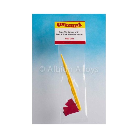 Flex-i-File Cone Tip Sander - 600 Grit + Applicator Handle |CS600 Flex-i-File Cone Tip Sander - 600 Grit + Applicator Handle |CS600