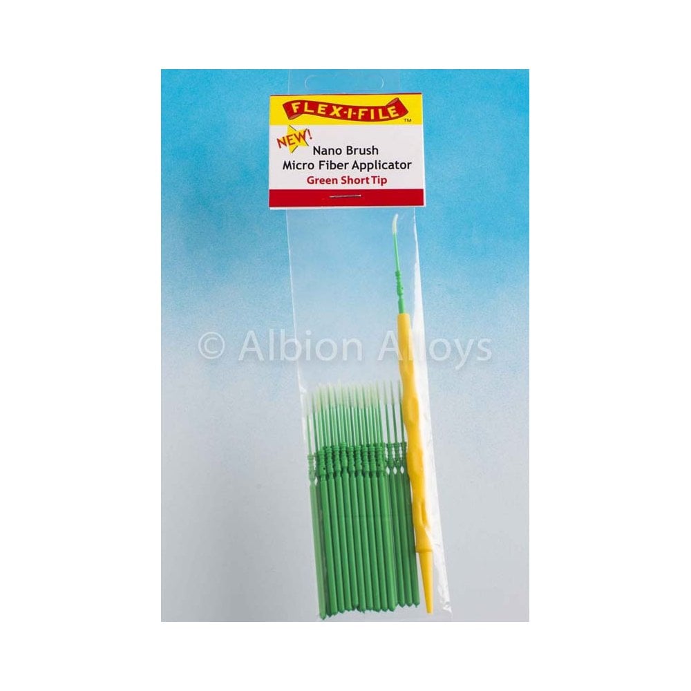 Flex-i-File Nano Brush - Green Short Tip + Applicator Handle |N934001 Flex-i-File Nano Brush - Green Short Tip + Applicator Handle |N934001