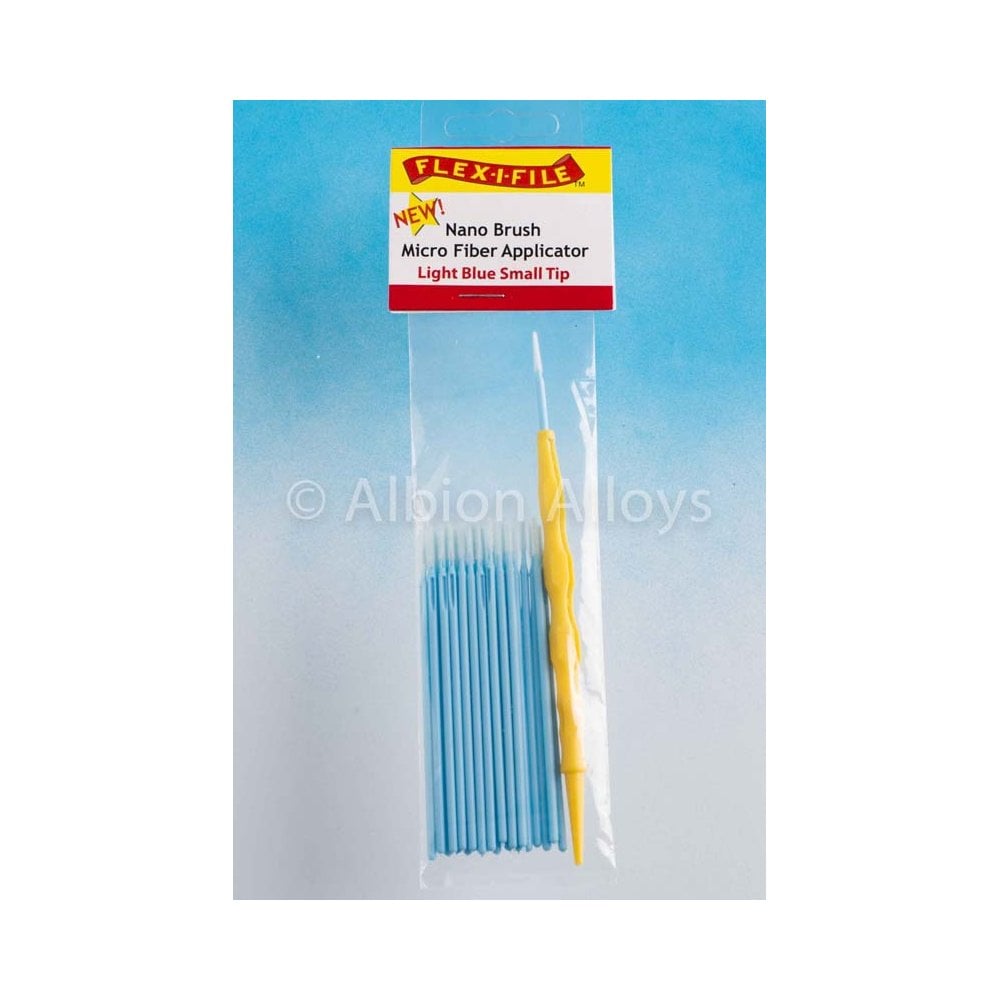 Flex-i-File Nano Brush - Light Blue Small Tip + Applicator Handle |N935003 Flex-i-File Nano Brush - Light Blue Small Tip + Applicator Handle |N935003