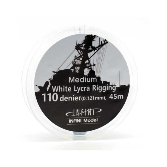 1/350-1/200 (145ft) White Ship Rigging Medium Infini Model IR-1102W 1/350-1/200 (145ft) White Ship Rigging Medium Infini Model IR-1102W