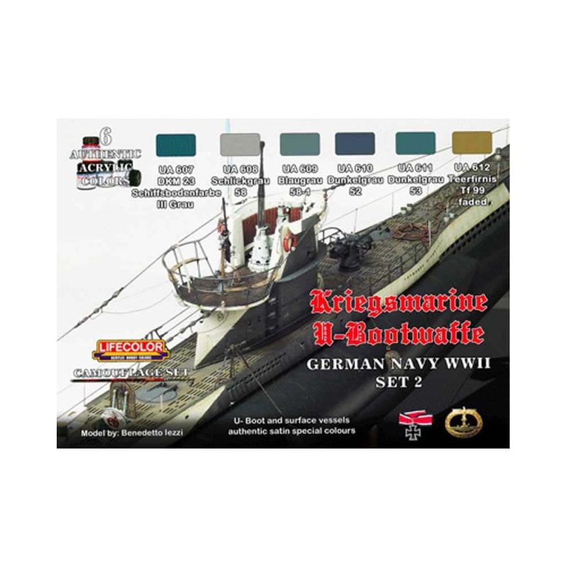 LifeColor German WWII Kriegsmarine U-Boat Set 2 CS-12