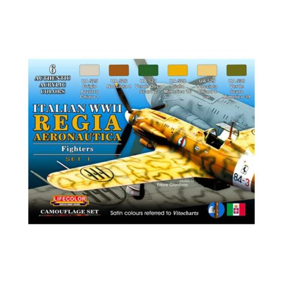 LifeColor WWII Italian Royal Air Force Paint Set 1 CS-19 LifeColor WWII Italian Royal Air Force Paint Set 1 CS-19