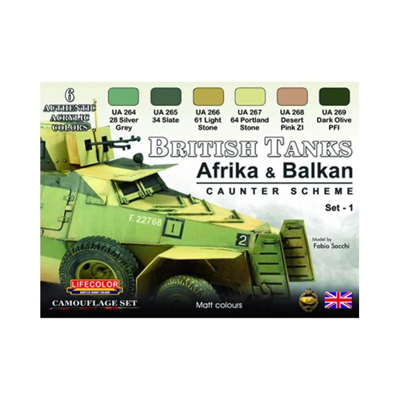 LifeColor British Tanks Set 1 Africa & Balkan CS-43