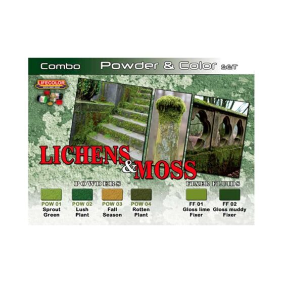 LifeColor Lichens & Moss Powder & Colour Set SPG06 LifeColor Lichens & Moss Powder & Colour Set SPG06