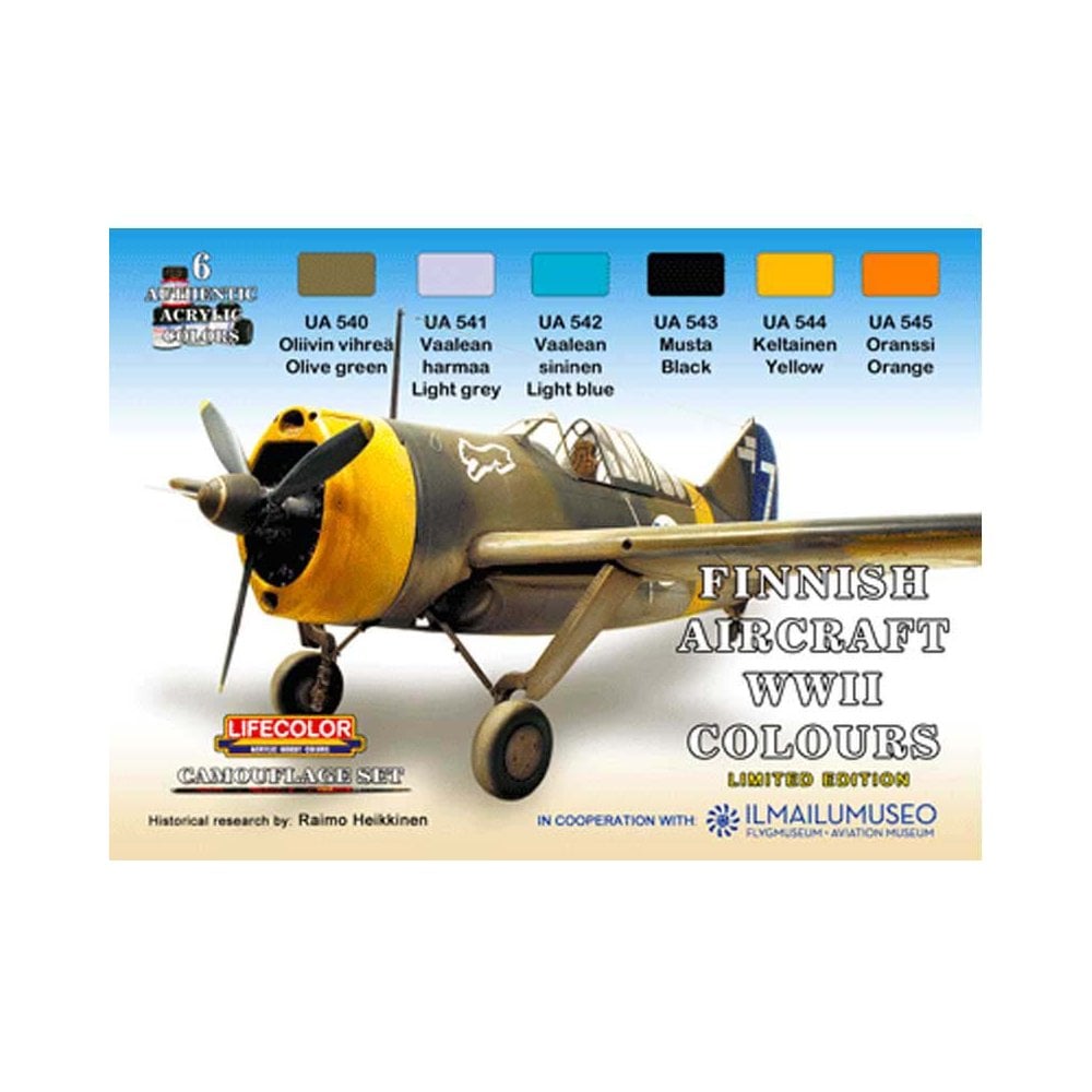 LifeColor Finnish WWII Aircraft Set XS09 LifeColor Finnish WWII Aircraft Set XS09