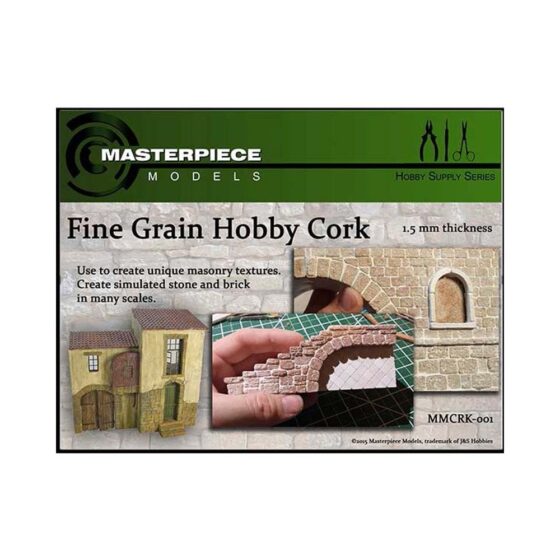 3 Pack 1.5mm Cork Sheet Masterpiece Models MMCRK001 3 Pack 1.5mm Cork Sheet Masterpiece Models MMCRK001