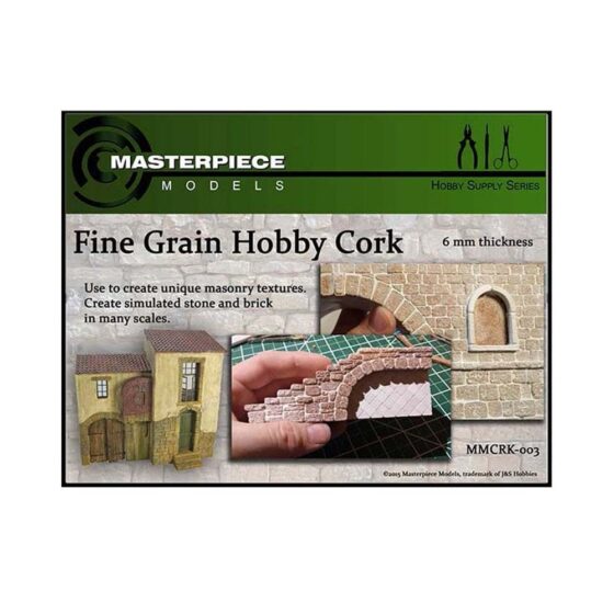 3 Pack 6mm Cork Sheet Masterpiece Models MMCRK003 3 Pack 6mm Cork Sheet Masterpiece Models MMCRK003