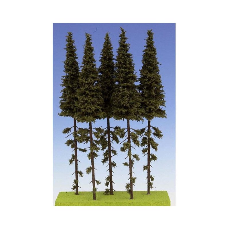 5pk Spruce with trunk 230-270 mm Model Scene SK250