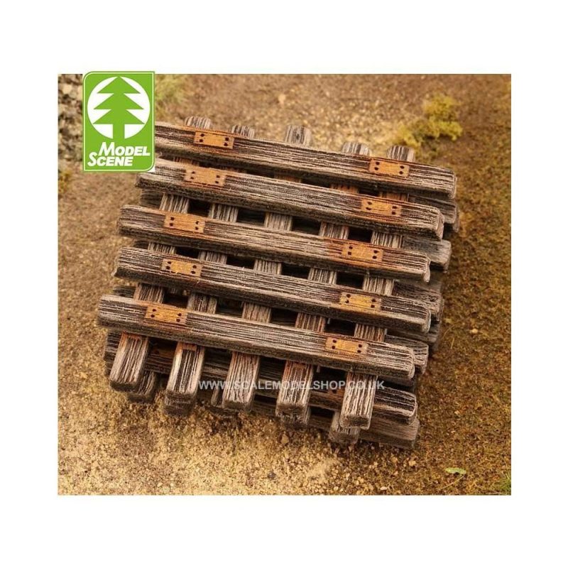 1/87 - HO Wooden Fences - Old Wooden Sleepers Model Scene 48502