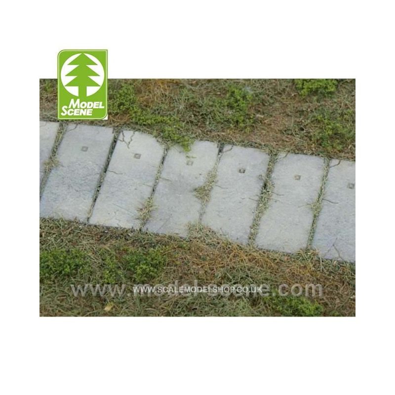 1/72-1/87/HO  10x Concrete Panels - I (34 x 11mm) Model Scene 48700