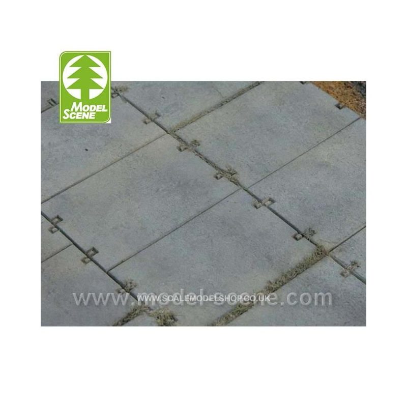 1/72-1/87/HO  10x Concrete Panels - Type III (35 x 23mm) Model Scene 48702