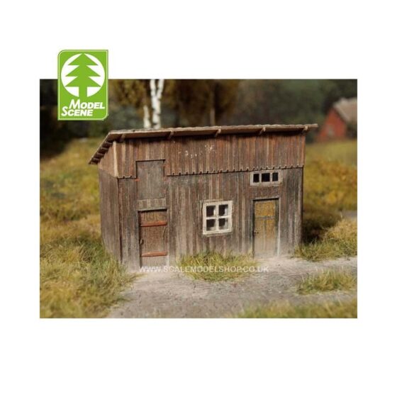 1/87 - HO - Wooden Shed (Kit) Model Scene 98506 1/87 - HO - Wooden Shed (Kit) Model Scene 98506