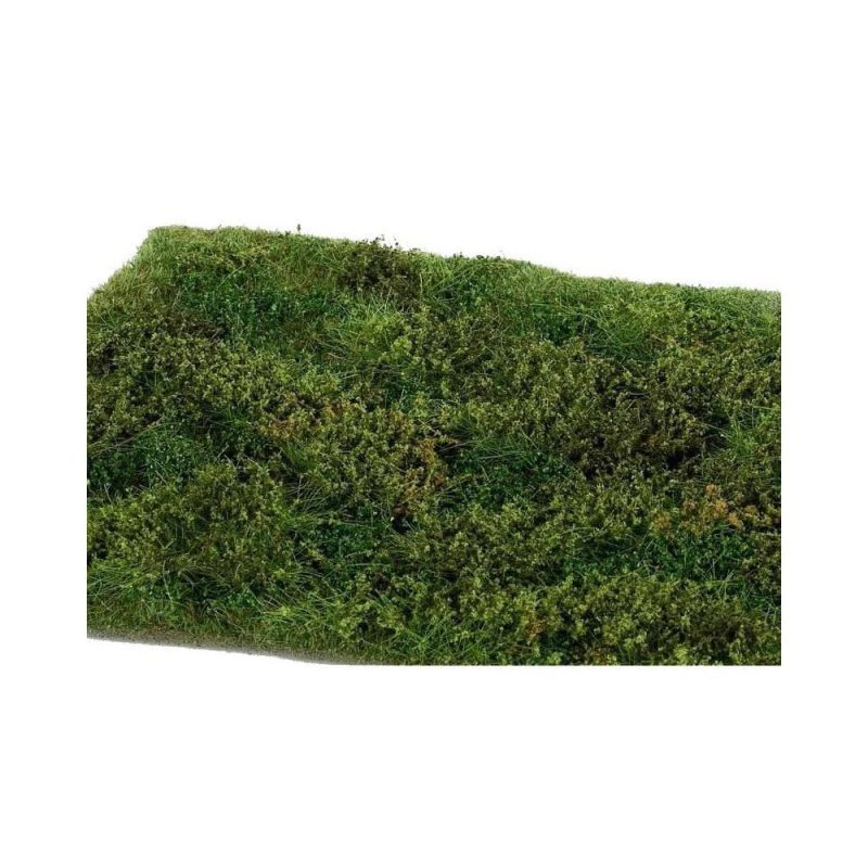 Grass Mat Premium - Wild Area With Bushes - Early Summer Mat 18X28cm Model Scene F572