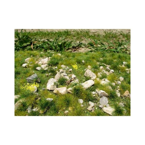 Grass Mat - Early Summer, A Lot Of Calc Stones 18X28cm Model Scene F732 Grass Mat - Early Summer, A Lot Of Calc Stones 18X28cm Model Scene F732