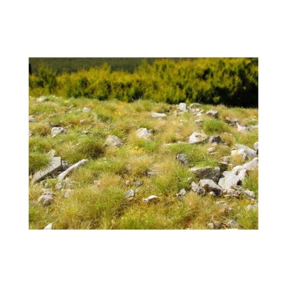 Grass Mat - Late Summer, A Lot Of Calc Stones 18X28cm Model Scene F733 Grass Mat - Late Summer, A Lot Of Calc Stones 18X28cm Model Scene F733