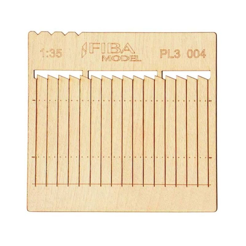 Saw Toothed Privacy Fence (2pcs) Model Scene PL3-004